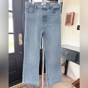 Frame Le Pixie Arrow Straight Leg Jeans in Leela Wash